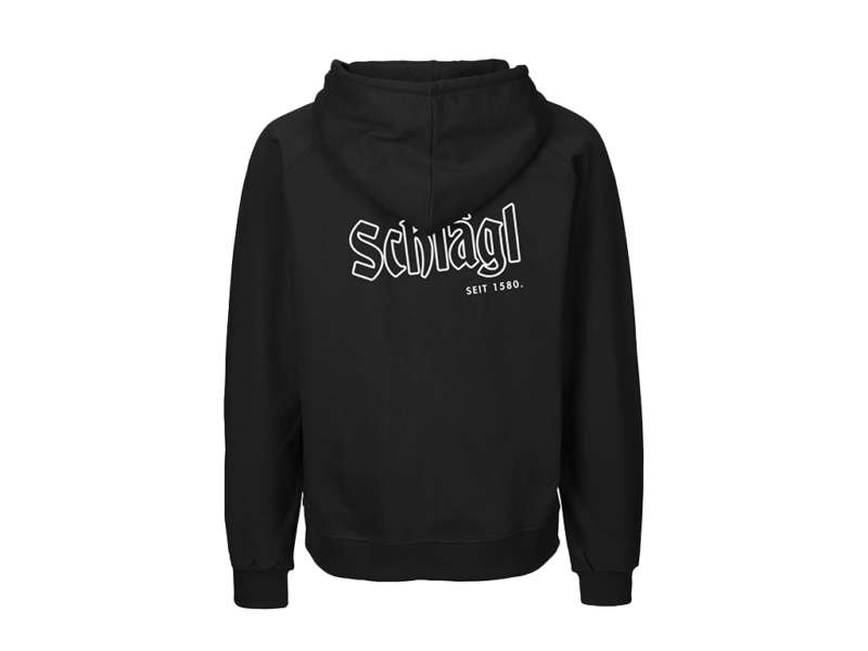 Herren Hoodie in schwarz - Rückenprint