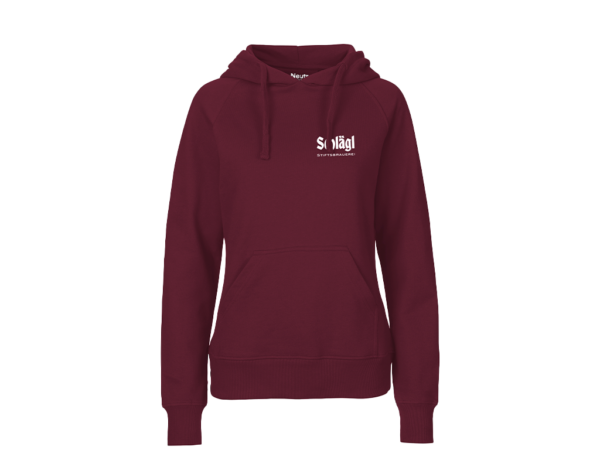 Damen Hoodie in Bordeaux