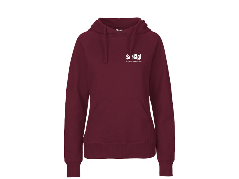 Damen Hoodie in Bordeaux