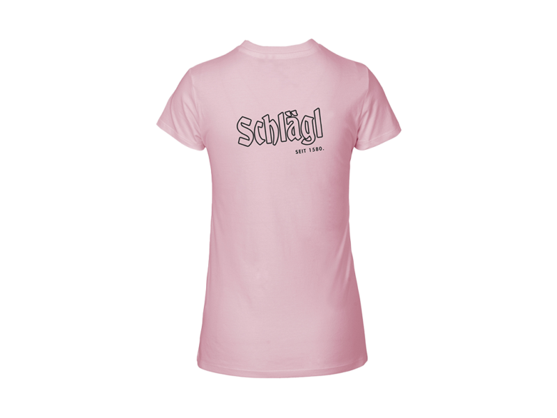 Damen Shirt in rosa - Rückenprint