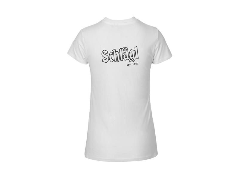 Damen Shirt in weiß - Rückenprint