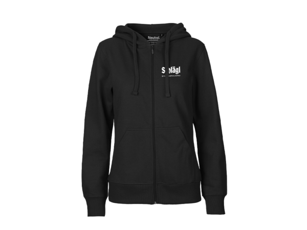 Damen Zip-Hoodie in schwarz